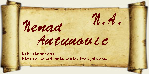 Nenad Antunović vizit kartica